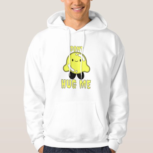 Ik knuffel me niet, japans stijl hoodie (Voorkant)