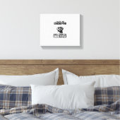 Ik knuffel mijn Cockapoo zodat ik mensen niet stik Canvas Afdruk (Insitu (Slaapkamer))