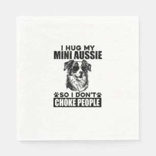 Ik knuffel mijn Mini Aussie zodat ik mensen niet v Servet