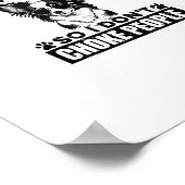 Ik knuffel mijn papillon zodat ik mensen niet stik poster (Hoek)