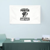 Ik knuffel mijn pointer zodat ik mensen niet stik spandoek (Beurs)