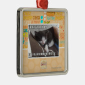 Ik knuffelde je groter metalen ornament (Rechts)