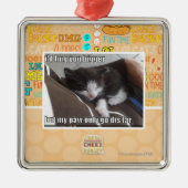 Ik knuffelde je groter metalen ornament (Voorkant)