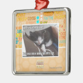 Ik knuffelde je groter metalen ornament (Links)