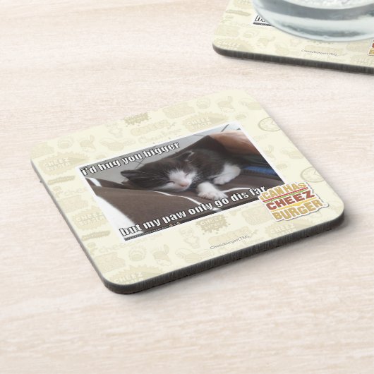 Ik knuffelde je groter onderzetter (Linkerzijde)