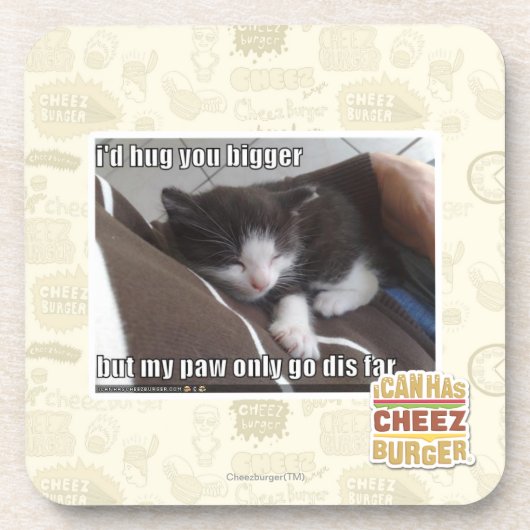 Ik knuffelde je groter onderzetter (Voorkant)