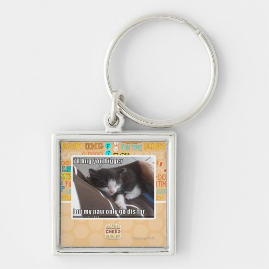 Ik knuffelde je groter sleutelhanger (Voorkant)