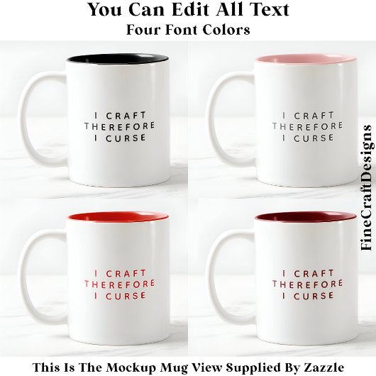 Ik knutsel daarom ik vloek / zweer grappige quote tweekleurige koffiemok