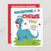 Ik koester je Valentijnsdag kaart (Voorkant / Achterkant)