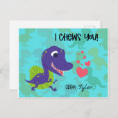 Ik koester je Valentijnsdag kaart (Voorkant / Achterkant)