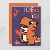 Ik koets je! Classroom Valentijn Feestdagenkaart (Voorkant / Achterkant)