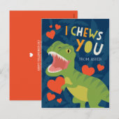 Ik koets je! Classroom Valentijn Feestdagenkaart (Voorkant / Achterkant)