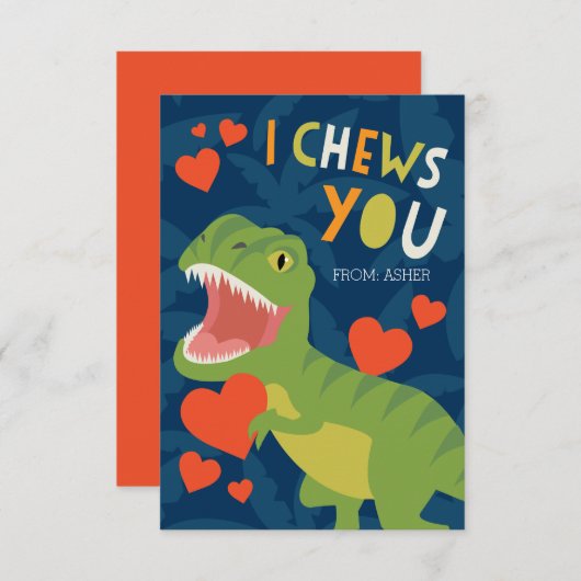 Ik koets je! Classroom Valentijn Kaart (Voorkant / Achterkant)