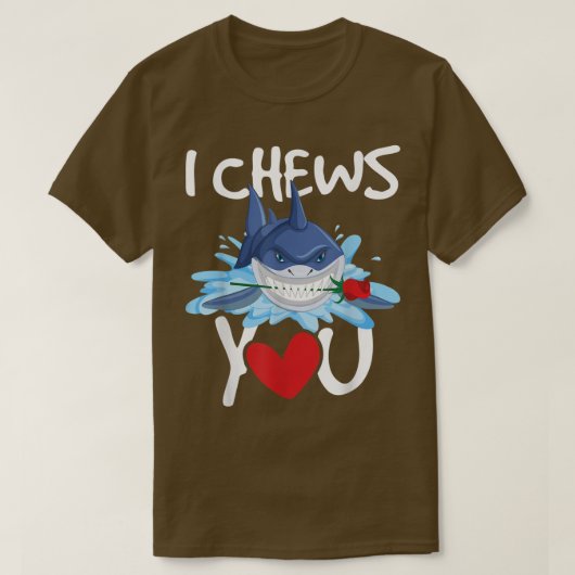 Ik koets YouShark Lovers Wildlife Marine Bioloog T-shirt (Design voorkant)