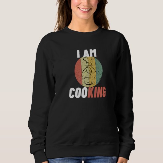 Ik koken Kitchen King Funny Chef Cook Trui (Voorkant)