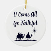 Ik kom allemaal trouwe minimalist keramisch ornament (Voorkant)