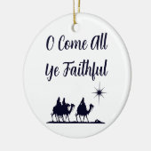 Ik kom allemaal trouwe minimalist keramisch ornament (Links)