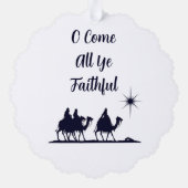 Ik kom allemaal trouwe minimalist ornament kaart (Achterkant)