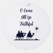 Ik kom allemaal trouwe minimalist ornament kaart (Voorkant)