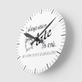 Ik kom altijd te laat voor mijn werk, maar... ronde klok (Hoek)