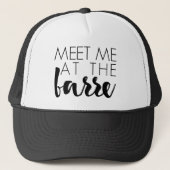 Ik kom bij de Barre. | Ballet Quote Trucker Pet (Voorkant)