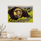 Ik kom - Buffalo Bill Cody -  Advert Poster (Keuken)