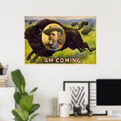 Ik kom - Buffalo Bill Cody -  Advert Poster (Thuiskantoor)