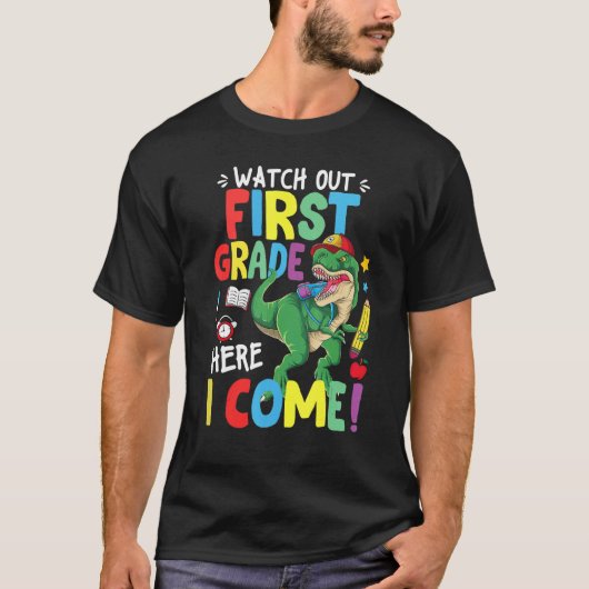 Ik kom Dinosaur terug naar S T-shirt (Voorkant)