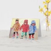 Ik kom er met een beetje hulp van mijn vrienden kaart (Gele Bloem)