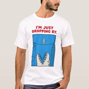 Ik kom even langs - Grappige monster-straat Pun T-shirt