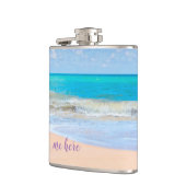 Ik kom hier bij het strand heupfles (Links)