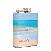 Ik kom hier bij het strand heupfles (Rechts)