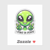 Ik kom in Peace Vinyl Sticker (Vel)