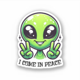 Ik kom in Peace Vinyl Sticker