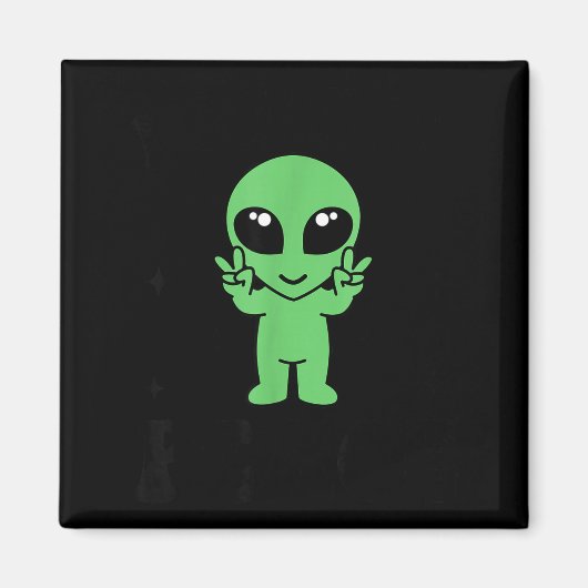 Ik kom in vrede, ik ben Peace Family Valentijn Fun Magneet (Voorkant)