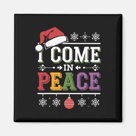 Ik kom in vrede - Ik ben vrede Kerstmis bijpassend Magneet (Voorkant)
