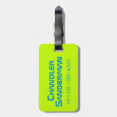 Ik kom in vrede kinder leuke buitenaardse id bagag bagagelabel (Achterkant verticaal)