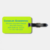 Ik kom in vrede kinder leuke buitenaardse id bagag bagagelabel (Achterkant horizontaal)