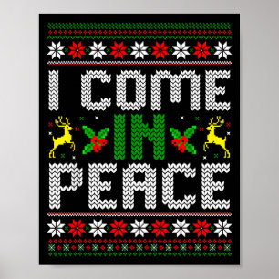 Ik Kom In Vrede Koppel Matching Lelijke Kerst Swe Poster