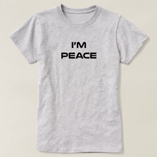 Ik kom in vrede (Shirt van paren die overeenkomen  T-shirt (Design voorkant)