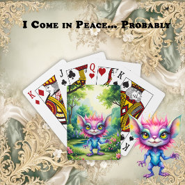 Ik kom in vrede… Waarschijnlijk. Pokerkaarten
