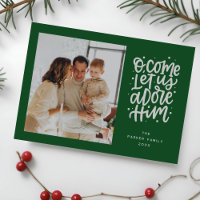 Ik kom laat ons hem aanbidden religieuze Kerstmis