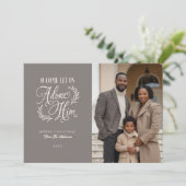 Ik kom, laten we hem aanbidden met een religieuze  feestdagenkaart (Staand voorkant)