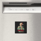 Ik kom met Kerst thuis Funny Trump 1 Magneet (Insitu (Vaatwasser))