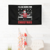 Ik kom met Kerst thuis Trump 47e President VS Spandoek (Insitu)