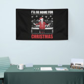 Ik kom met Kerst thuis Trump 47e President VS Spandoek (Beurs)