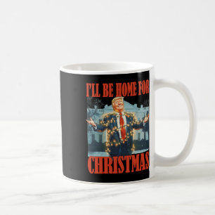 Ik kom met Kerstmis thuis Sinterklaas Grappige Tru Koffiemok
