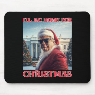 Ik kom met Kerstmis thuis Trump Kerstman Selfie Wh Muismat