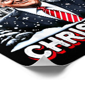 Ik kom met Kerstmis thuis Trump Kerstmis Grappig 2 Poster (Hoek)