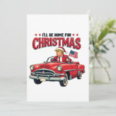 Ik kom met Kerstmis thuis Trump Won Verkiezing 202 Kaart (Staand voorkant)